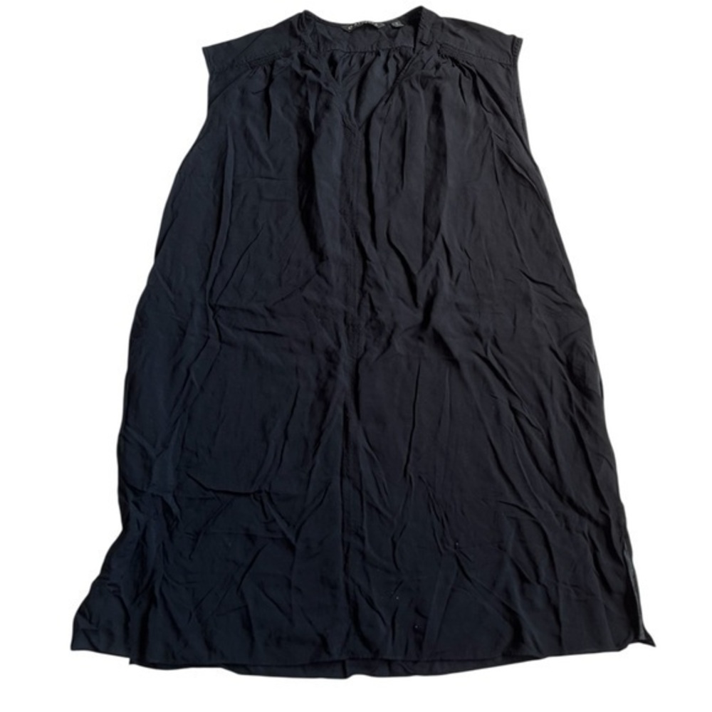 Athleta Black Ruched Sundress